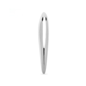 Брошь BROCHE Модерн Вертикаль из стали серебристая BRBF115504